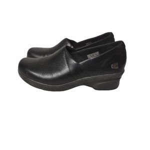 Keen Black Clogs Women Size 7 Leather Shoes